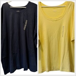 NWT TWO Penningtons plus size cotton tshirts.